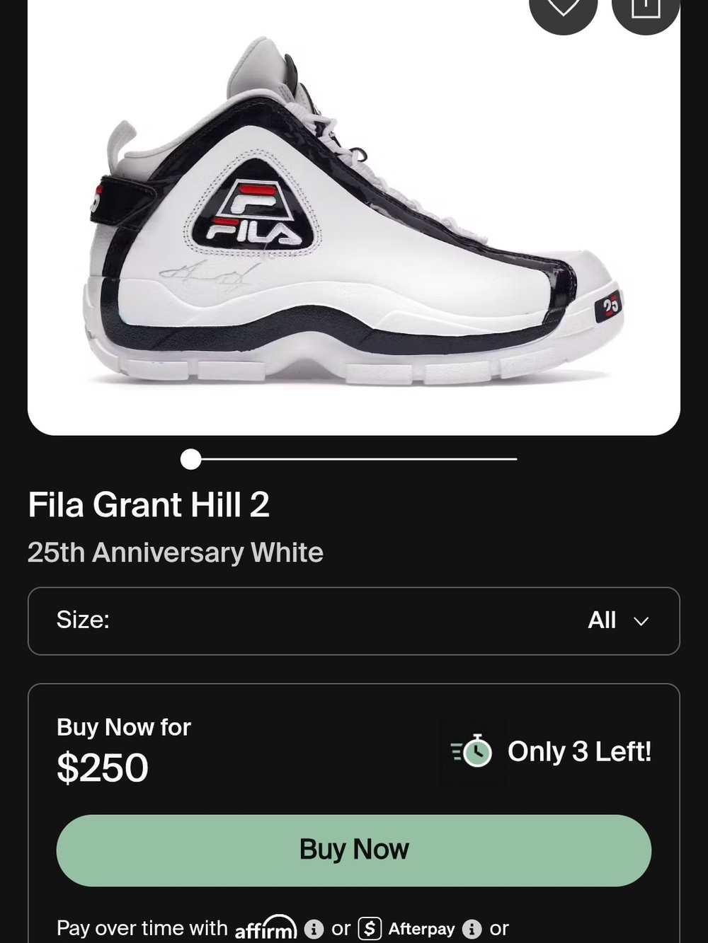 Grant Hill 25th Anniversay Edition From The 90's!!